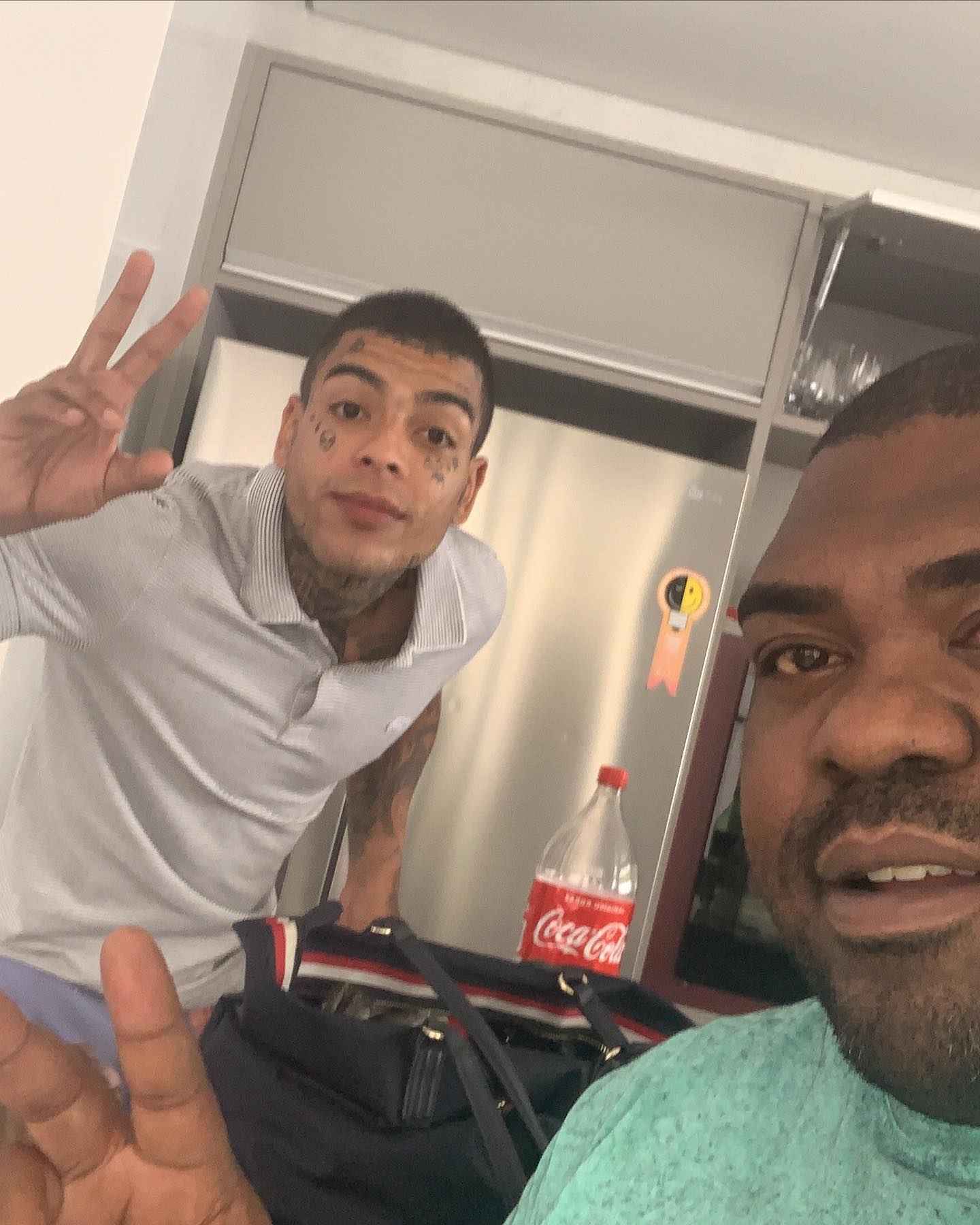 Antes de trabalhar com Deolane Bezerra, Nego Jader atuou como segurança pessoal do cantor MC Kevin, que morreu em maio de 2021 — Foto: Reprodução/Instagram
