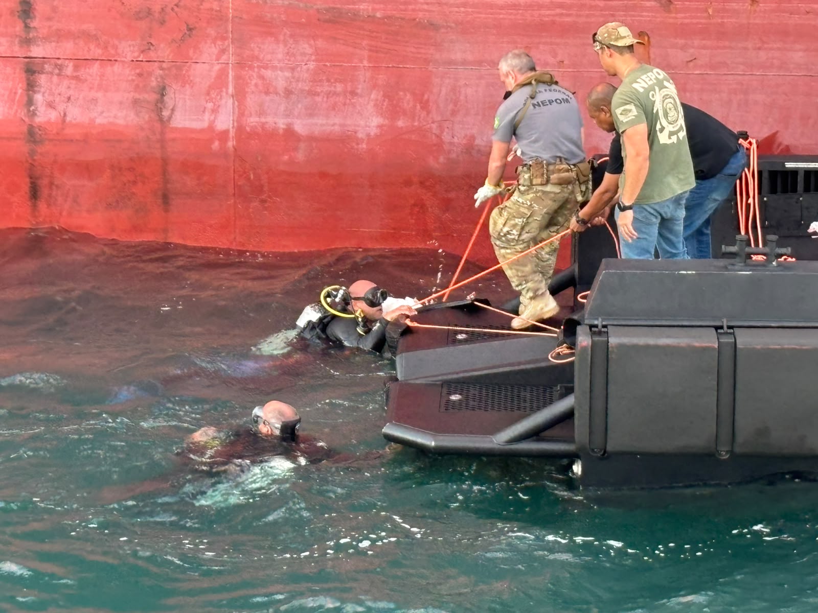 Cocaína encontrada em navio