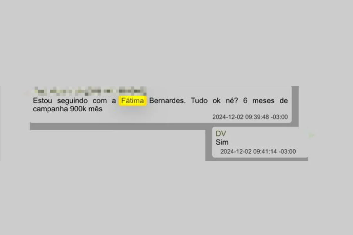 Fátima Bernardes embolsou R$ 5,4 milhões do Banco Master e prints de conversas de Daniel Vorcaro vêm à tona