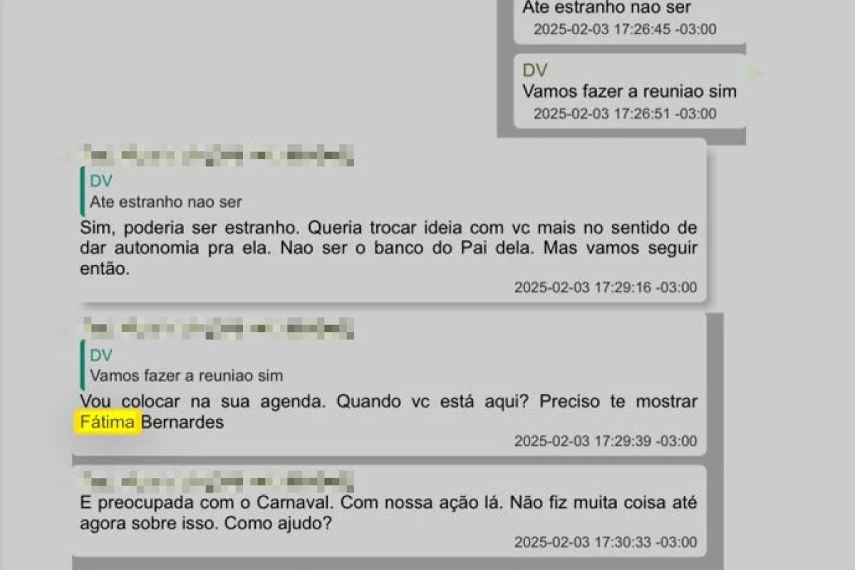 Fátima Bernardes embolsou R$ 5,4 milhões do Banco Master e prints de conversas de Daniel Vorcaro vêm à tona