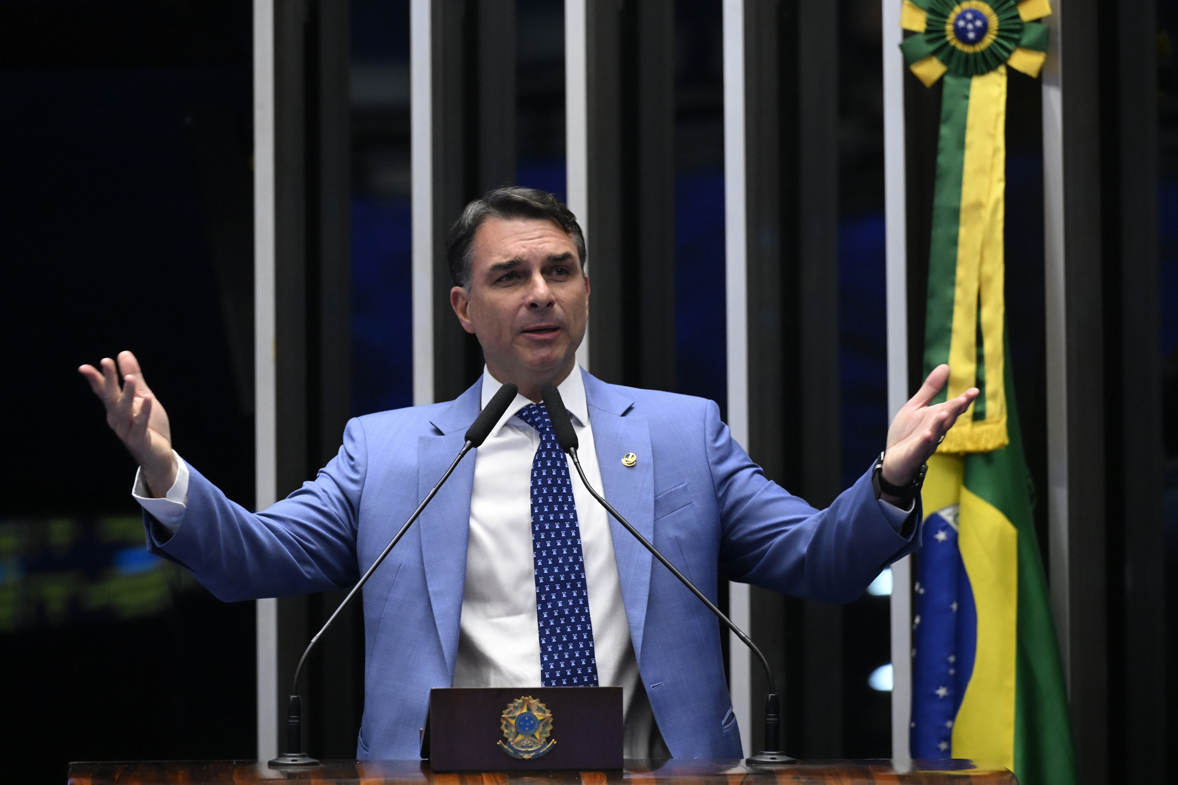 Flávio Bolsonaro foi derrotado no segundo turno da eleição de 2026. (Foto: Divulgação)