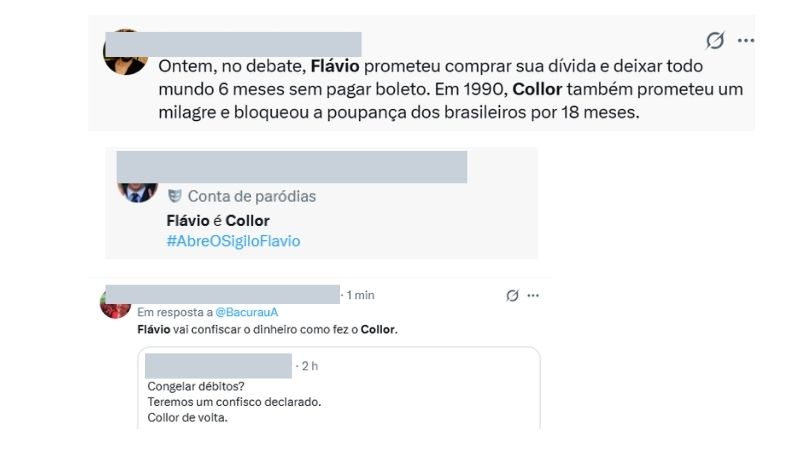 Flávio promete aliviar dívidas e proposta vira alvo de críticas nas redes sociais