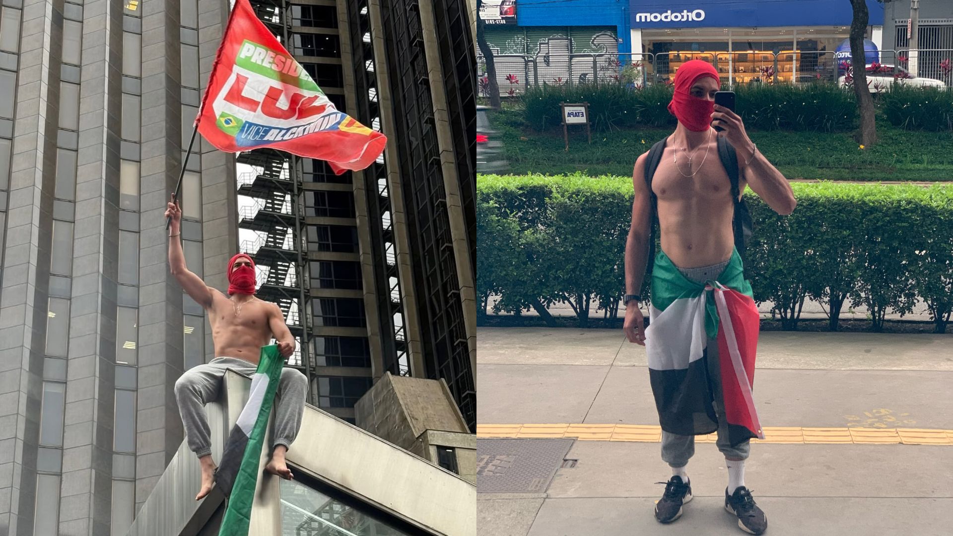 ‘Gostoso da Paulista’, que viralizou em ato pró-Lula, já ganhou mais de 300 mil seguidores - Foto