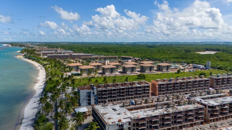 Obras dos empreendimentos de luxo