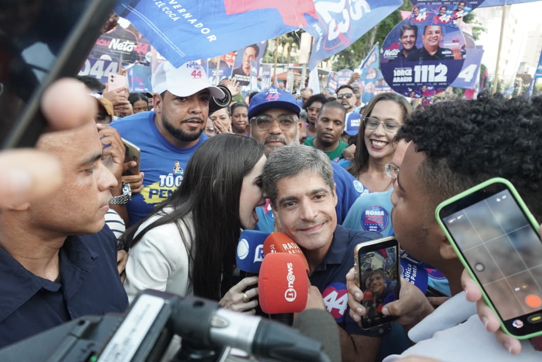 ACM Neto encerra campanha com caminhada no Campo Grande. (Foto: Devid Santana / BNews)