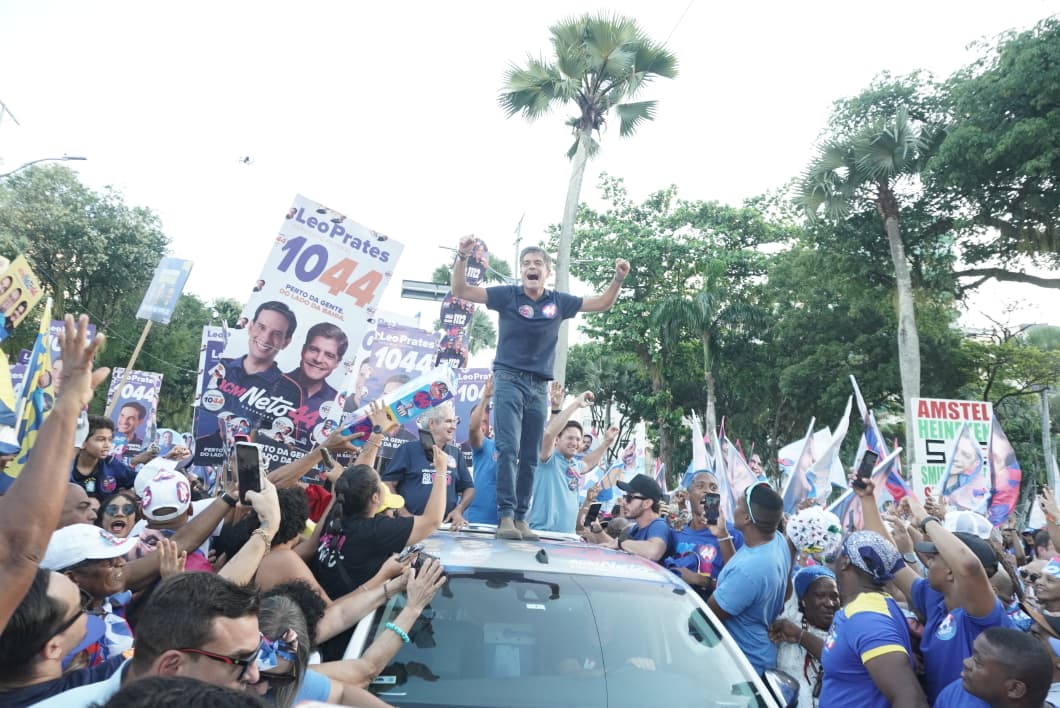 ACM Neto encerra campanha com caminhada no Campo Grande. (Foto: Devid Santana / BNews)