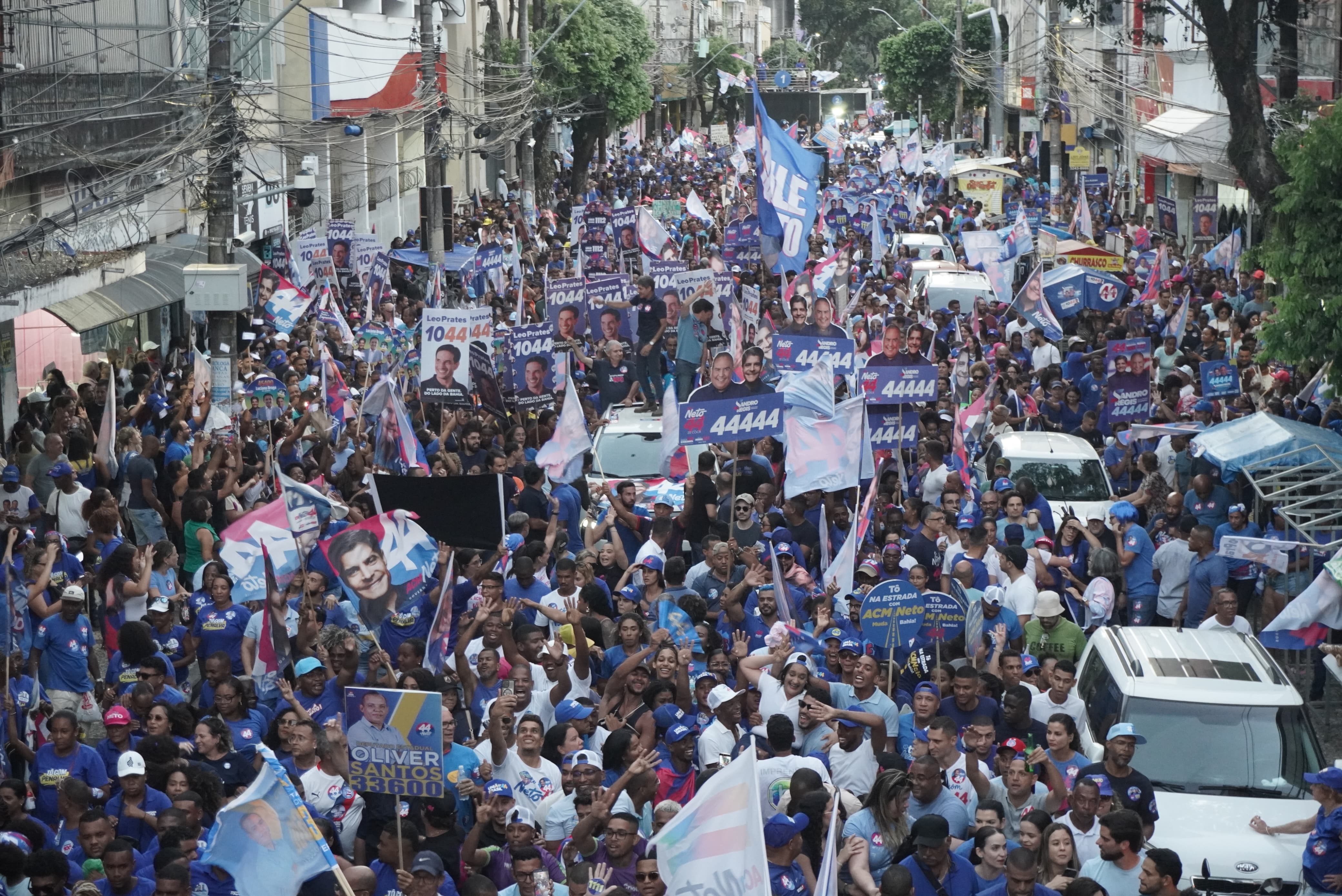 ACM Neto encerra campanha com caminhada no Campo Grande. (Foto: Devid Santana / BNews)