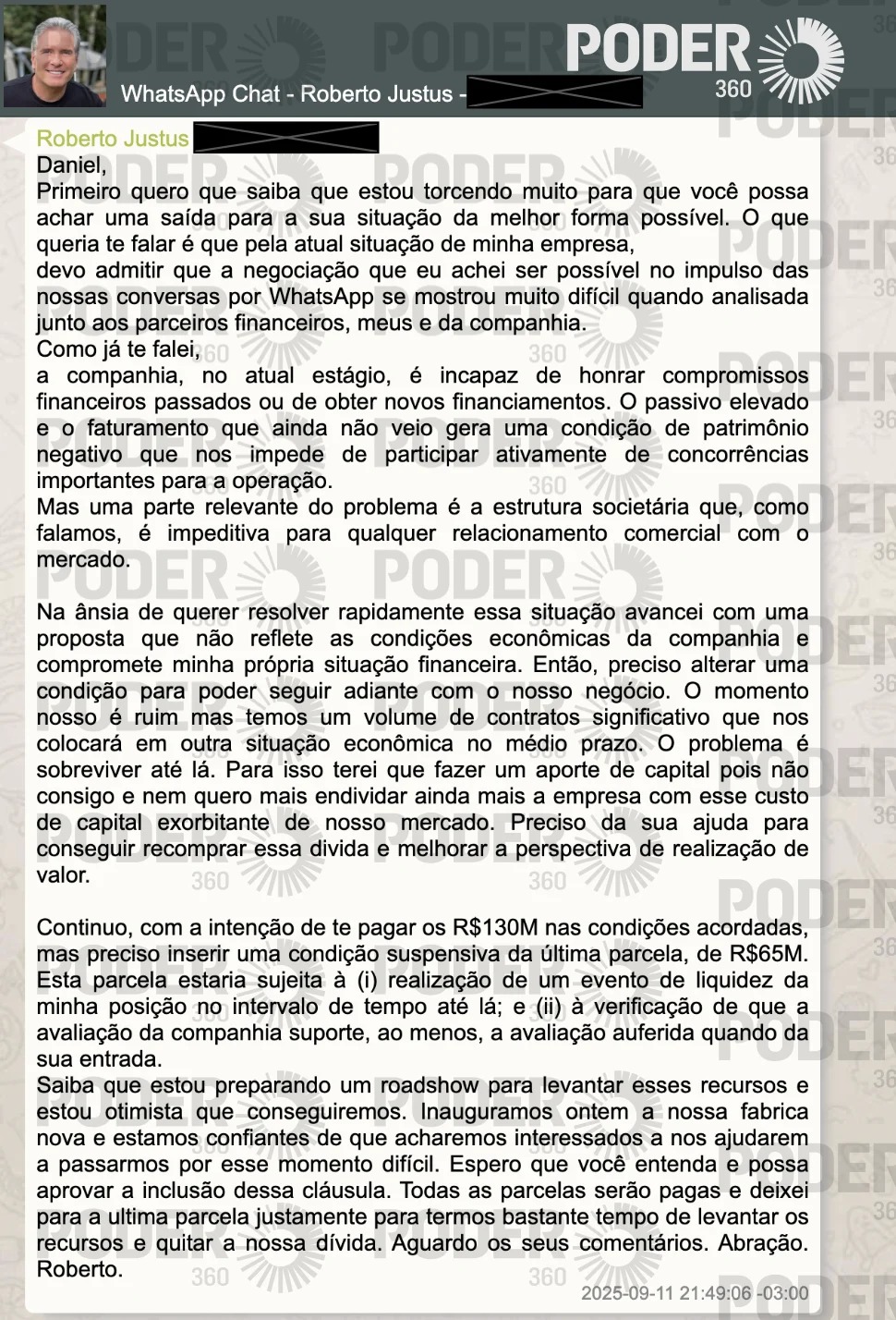 Roberto Justus e Vorcaro