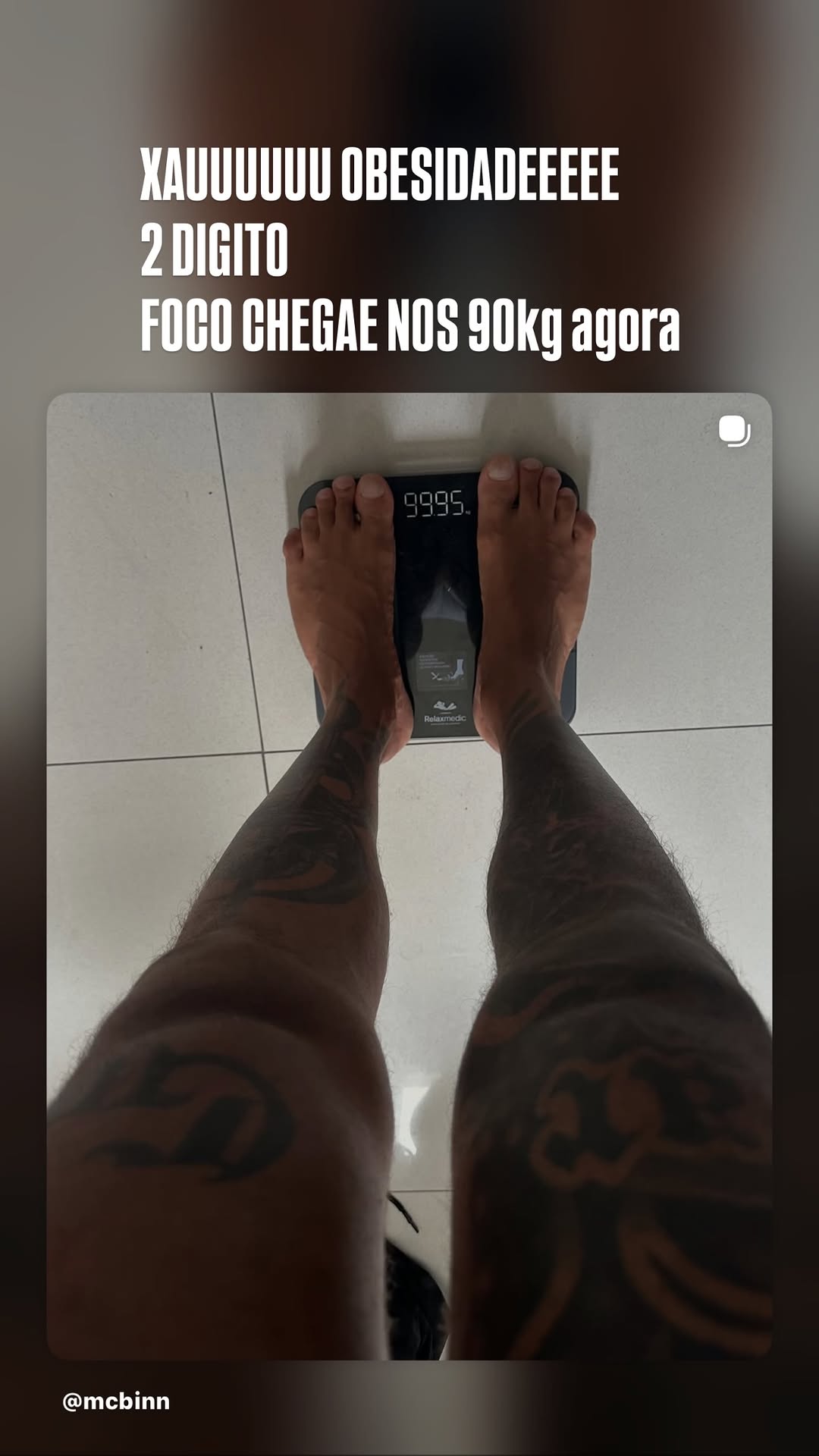 Da balança aos treinos: rotina de MC Binn após perder 50 kg