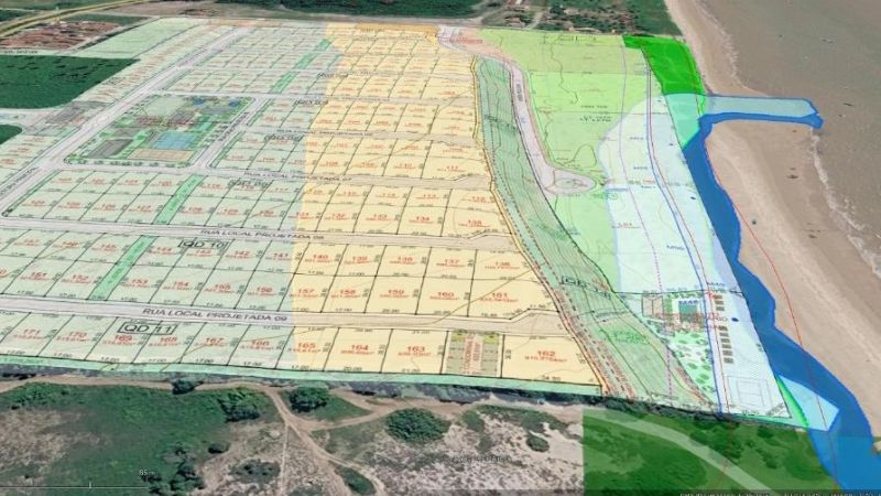 Área do projeto Coqueiral Beach, na praia da Penha / Crédito: Reprodução