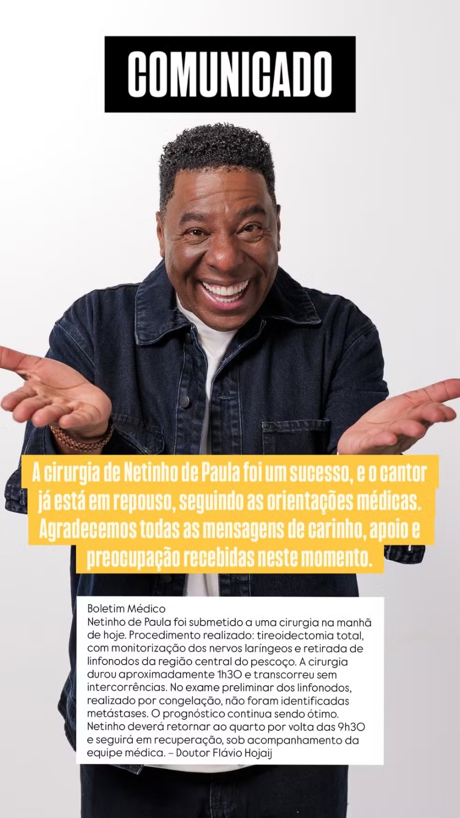 Netinho de Paula | Reprodução / Redes Sociais 