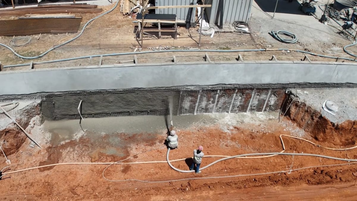 Após a demolição do histórico Nabi Abi Chedid, Red Bull Bragantino avança nas obras do novo estádio, que terá capacidade para 20 mil torcedores - Foto: Reprodução | BP Drones