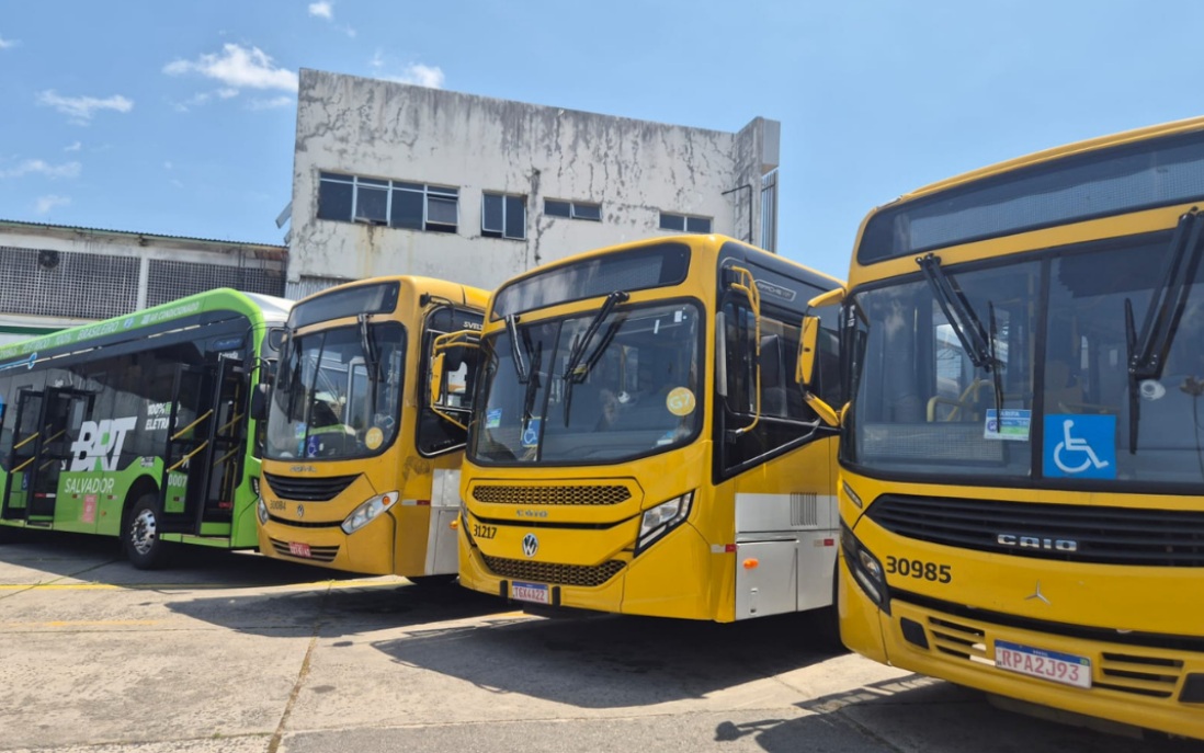 Procon fiscaliza garagens em Salvador e verifica mais de 900 ônibus parados (Foto: Procon)