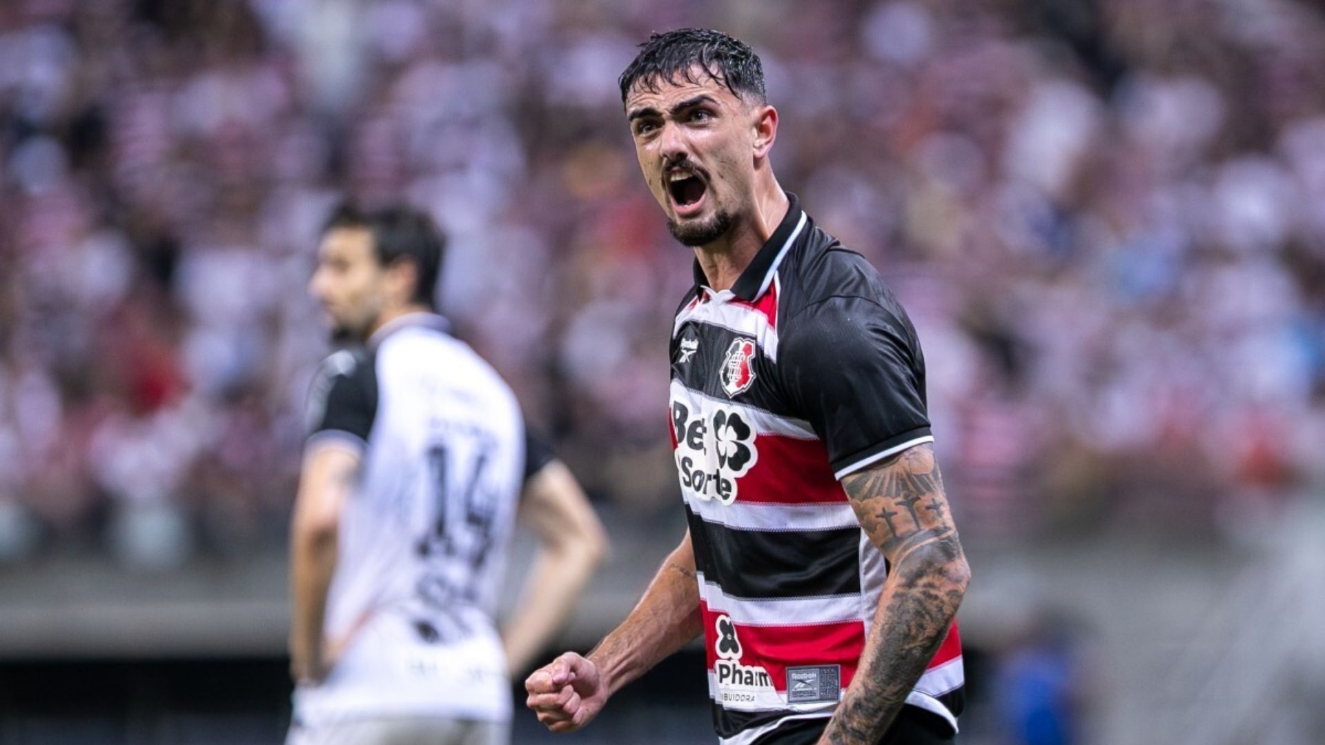 Matheus Cadorini, atacante do Santa Cruz (Rafael Vieira/FPF)
