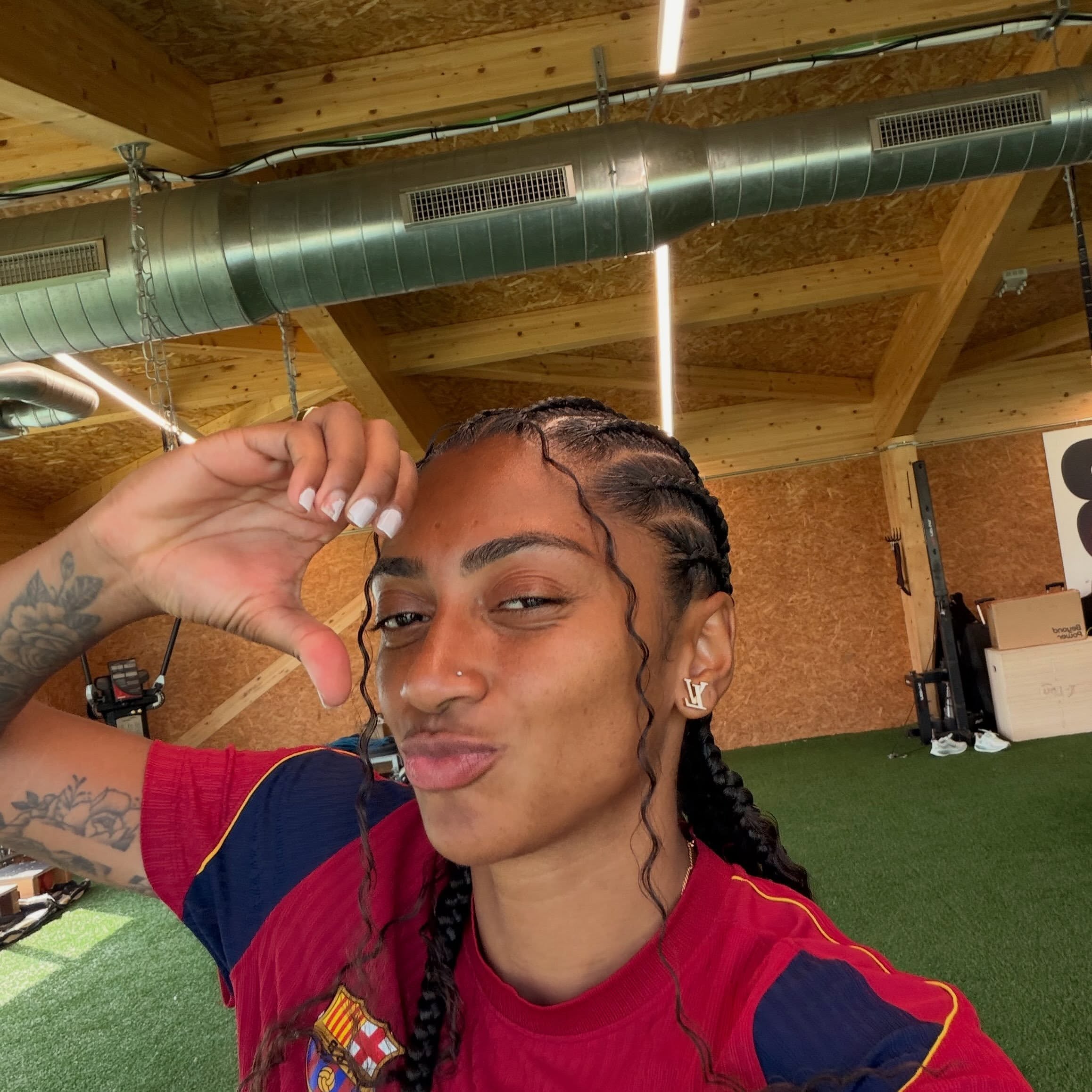 Kerolin Nicoli é atacante da Seleção Brasileira feminina e atualmente defende o Barcelona — Foto: Reprodução/Instagram