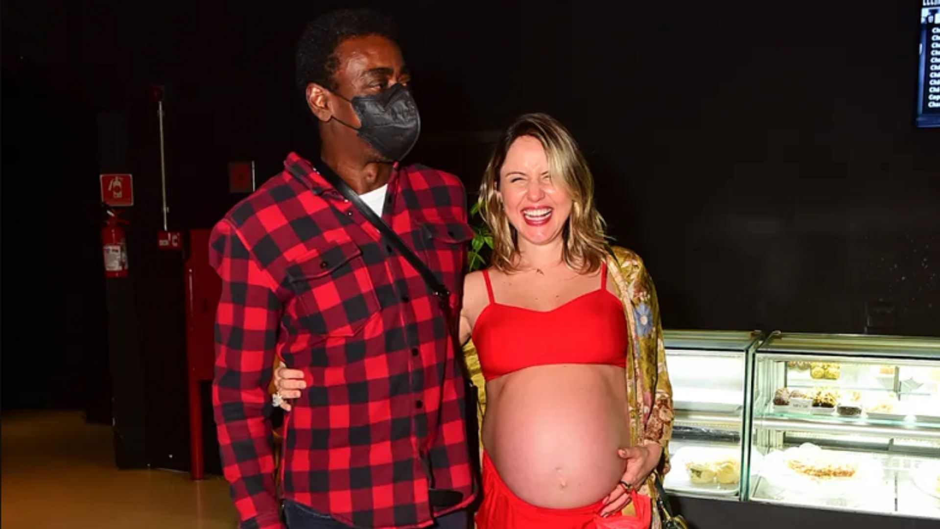 Samba, seu primeiro filho homem, fruto do relacionamento com a massoterapeuta Karina Barbier - Foto/Instagram