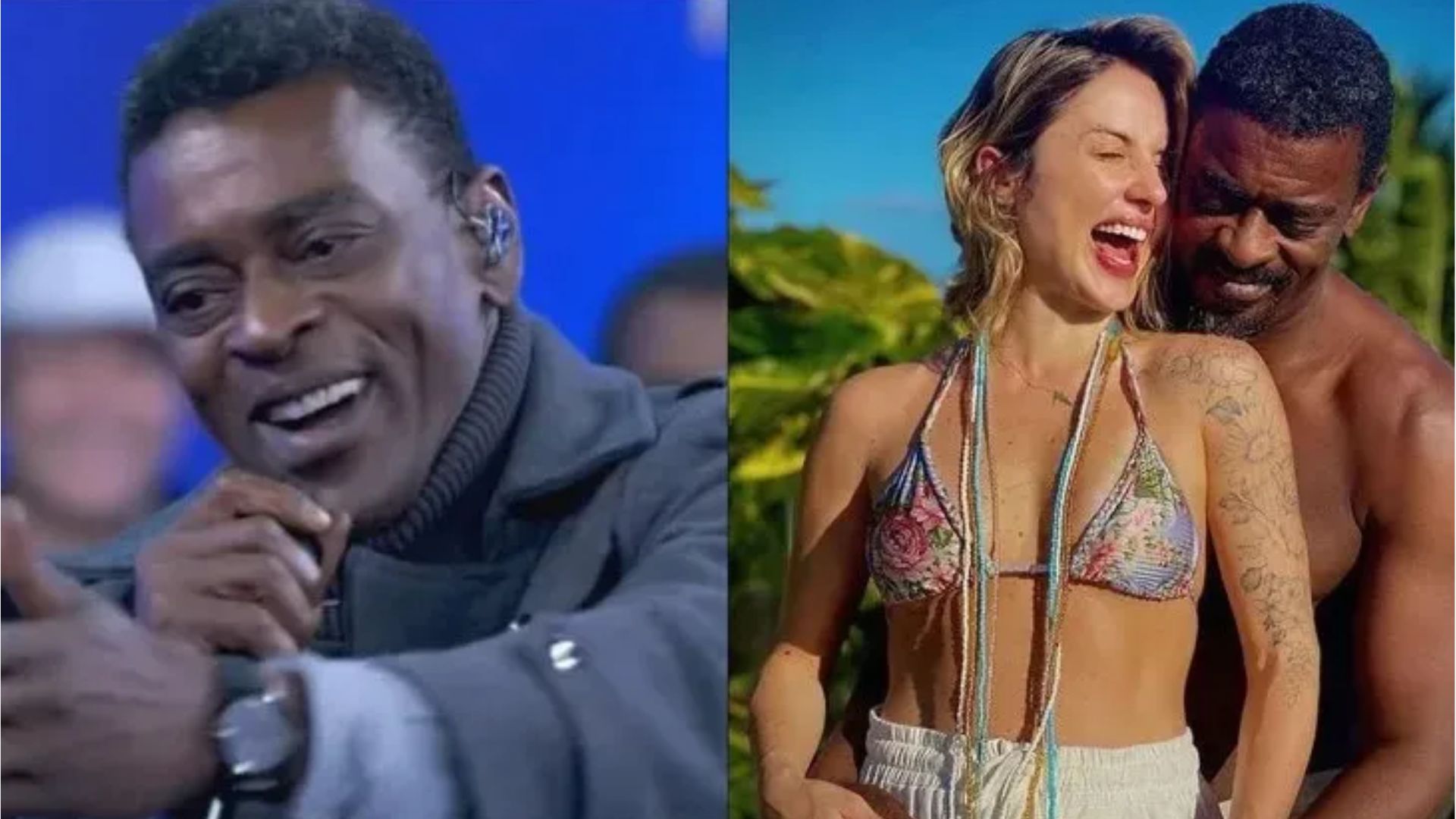 Samba, seu primeiro filho homem, fruto do relacionamento com a massoterapeuta Karina Barbier - Foto/Instagram