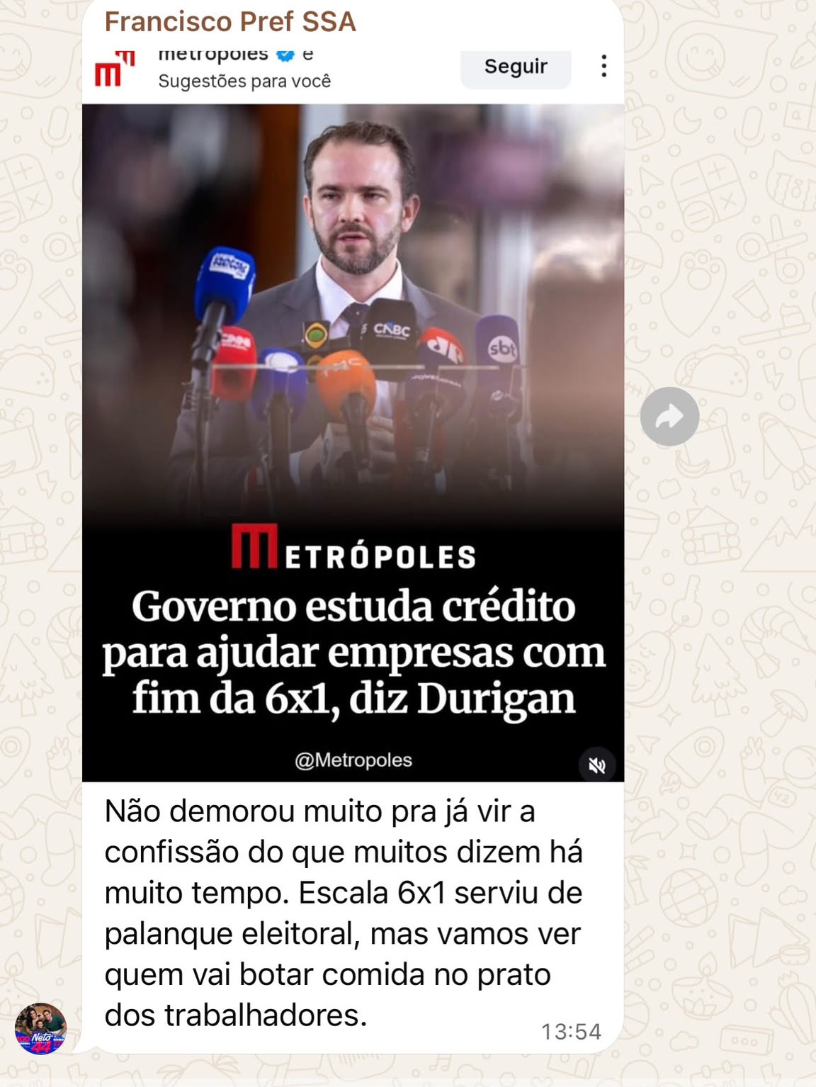 Diálogo entre Léo Prates e Francisco Elde