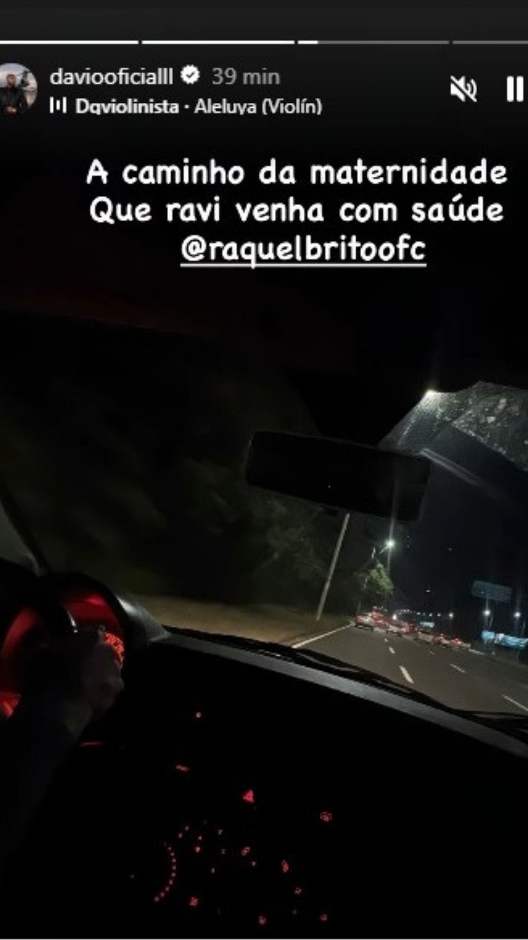 Davi Brito anuncia ida à maternidade para nascimento do primeiro filho de Raquel BritoDavi Brito anuncia ida à maternidade para nascimento do primeiro filho de Raquel Brito