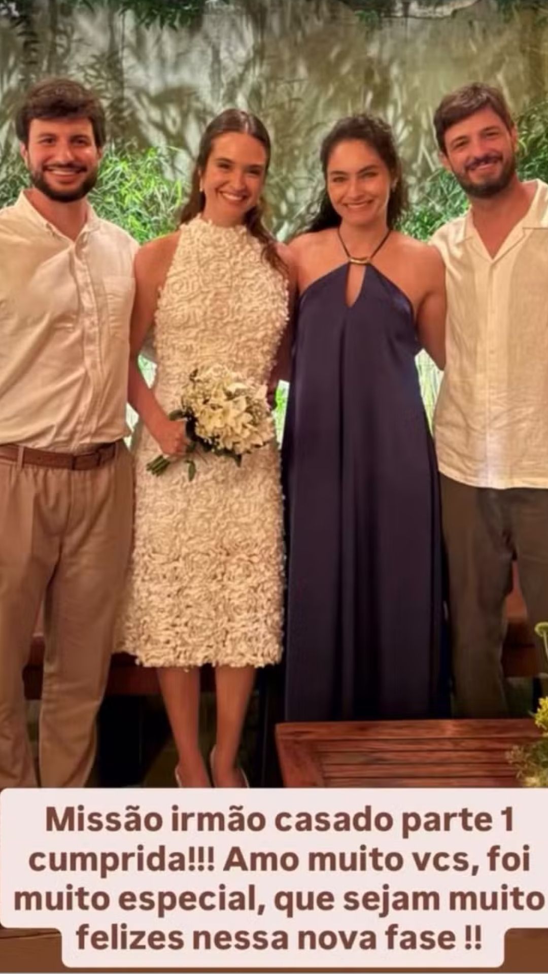Juliana Paiva se casa com Danilo Partezani em cerimônia intimista