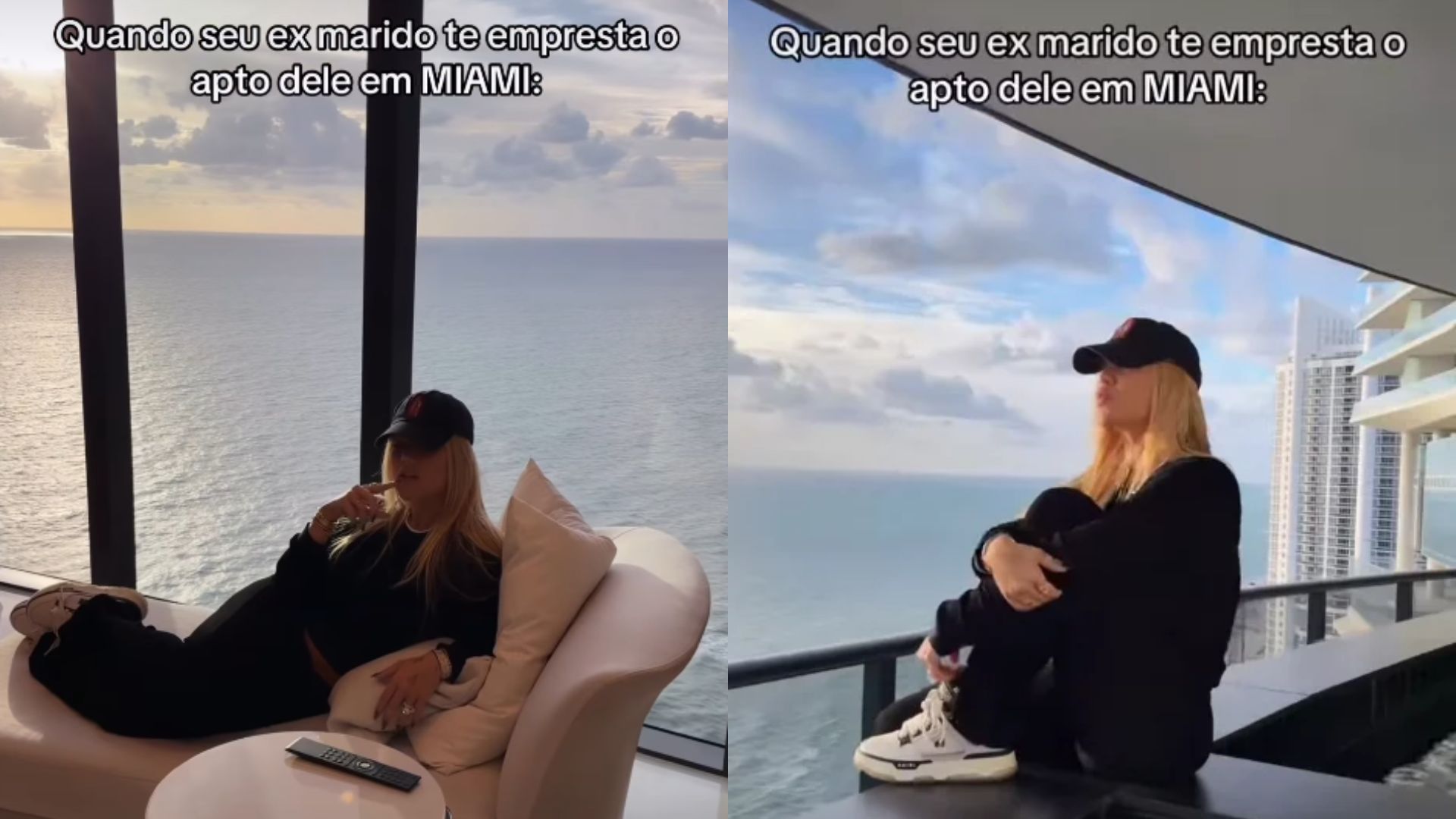 Apartamento de Zé Felipe em Miami tem vista para a praia e área de lazer — Foto: Reprodução/Instagram