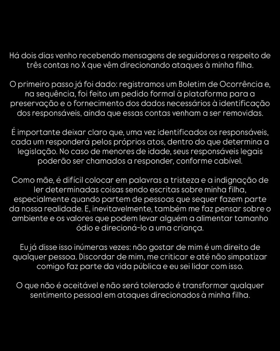 Prints Amanda Kimberlly | Reprodução / Redes Sociais 
