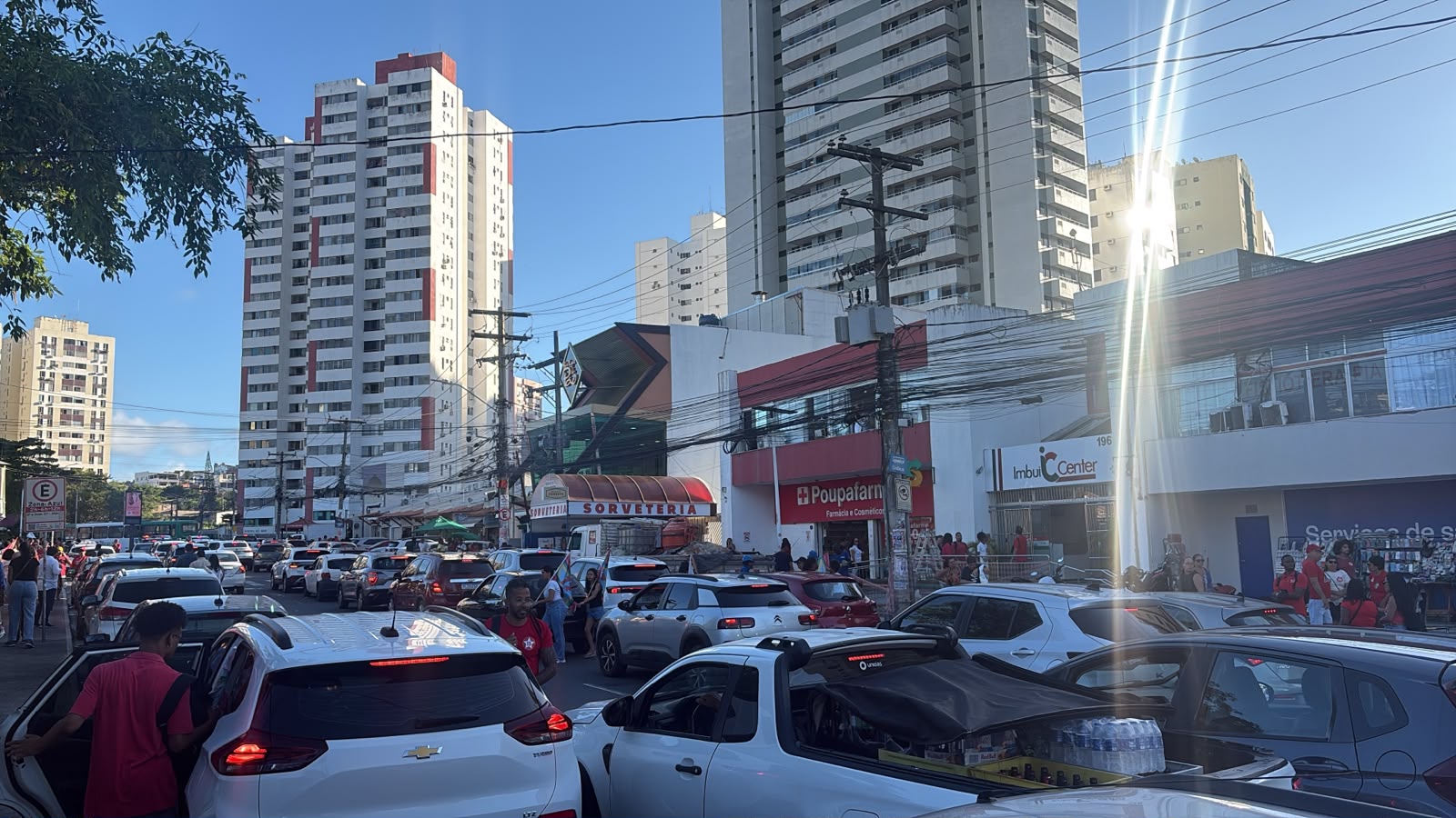 Manifestação do PT defende Lula em Salvador. (Foto: Carolina Papa / BNews)