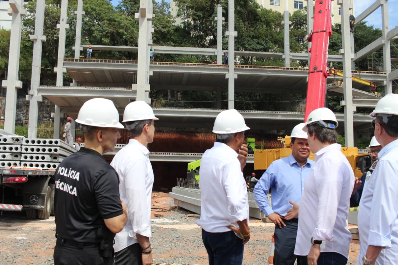Também houve visita nas obras da nova sede do DPT | Foto: Deivid Santana | BNews