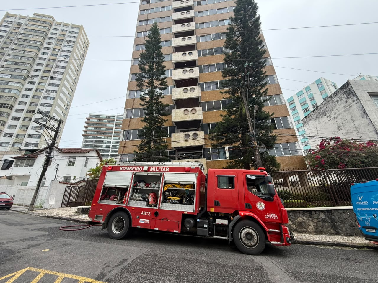 Equipes do Corpo de Bombeiros Militar da Bahia foram acionadas