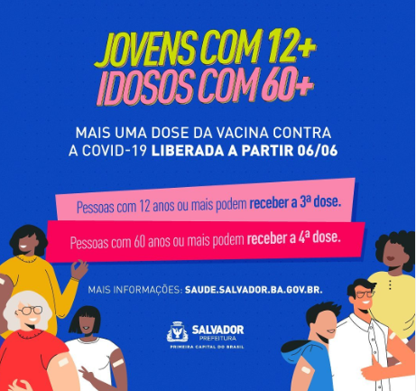 3ª dose para crianças a partir de 12 anos
