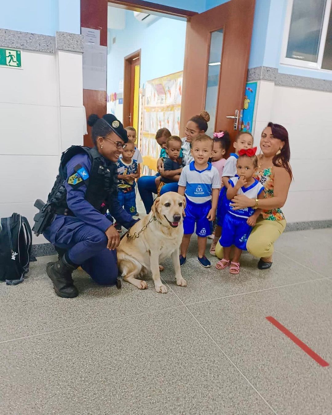 Cães se juntam a Guarda Municipal para garantir segurança nas escolas de Salvador