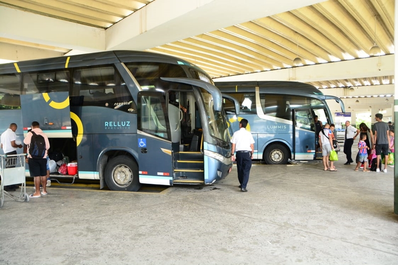 A Rodoviária de Salvador estava com o movimento mais intenso em comparação com o Terminal Náutico e com o Ferry-Boat. Foto: Joilson Cesar/BNews