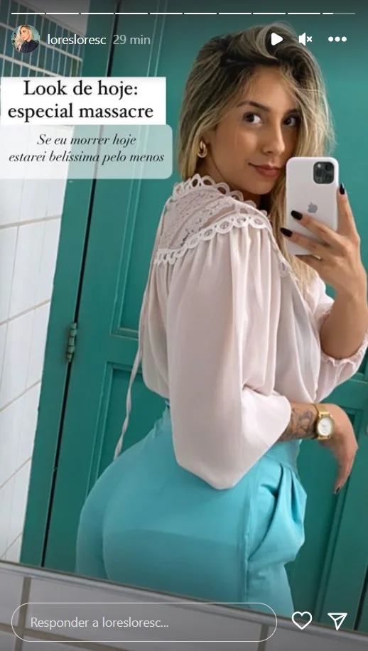 Professora realizou postagem no instagram