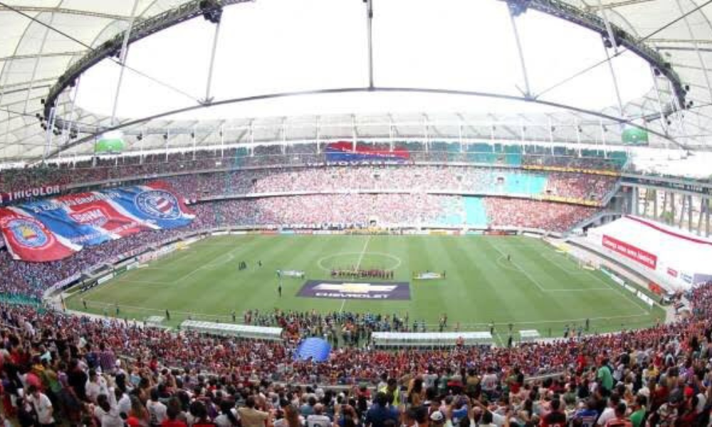 Arena Fonte Nova lotada no jogo da reinauguração durante BaVi, em 2013