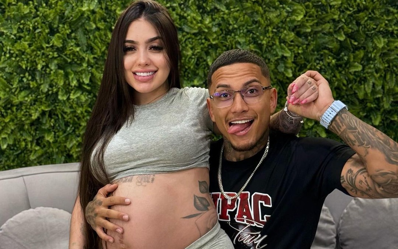 Dynho Alves e MC Mirella retomaram o relacionamento após período separados e são pais de Serena — Foto: Reprodução/Instagram