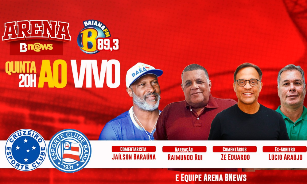 Rádio Baiana FM transmite duelo entre Bahia x Cruzeiro, pelo Brasileirão