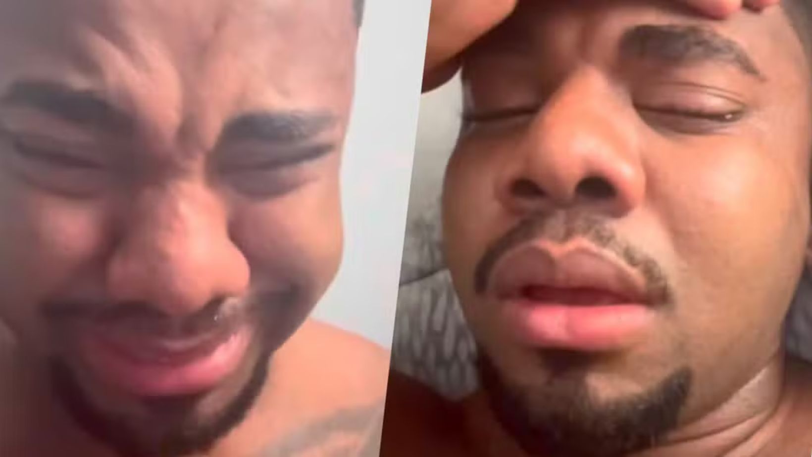 Aos prantos, Davi Brito anuncia término com namorada após anúncio de gravidez; veja vídeo
