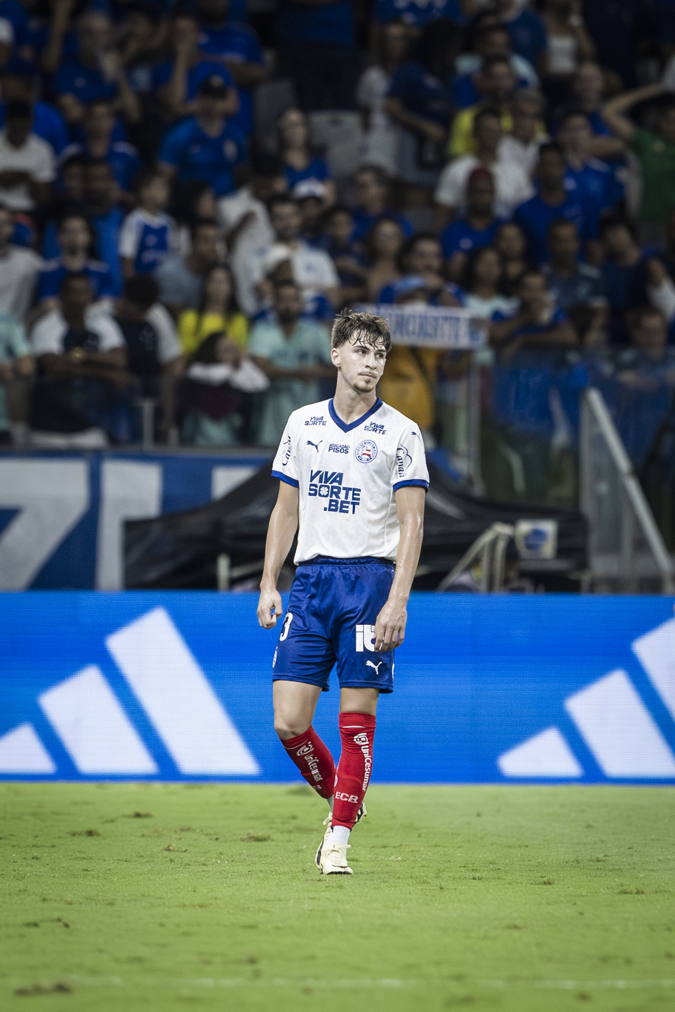 Zagueiro Fredi, do Bahia, na partida contra o Cruzeiro