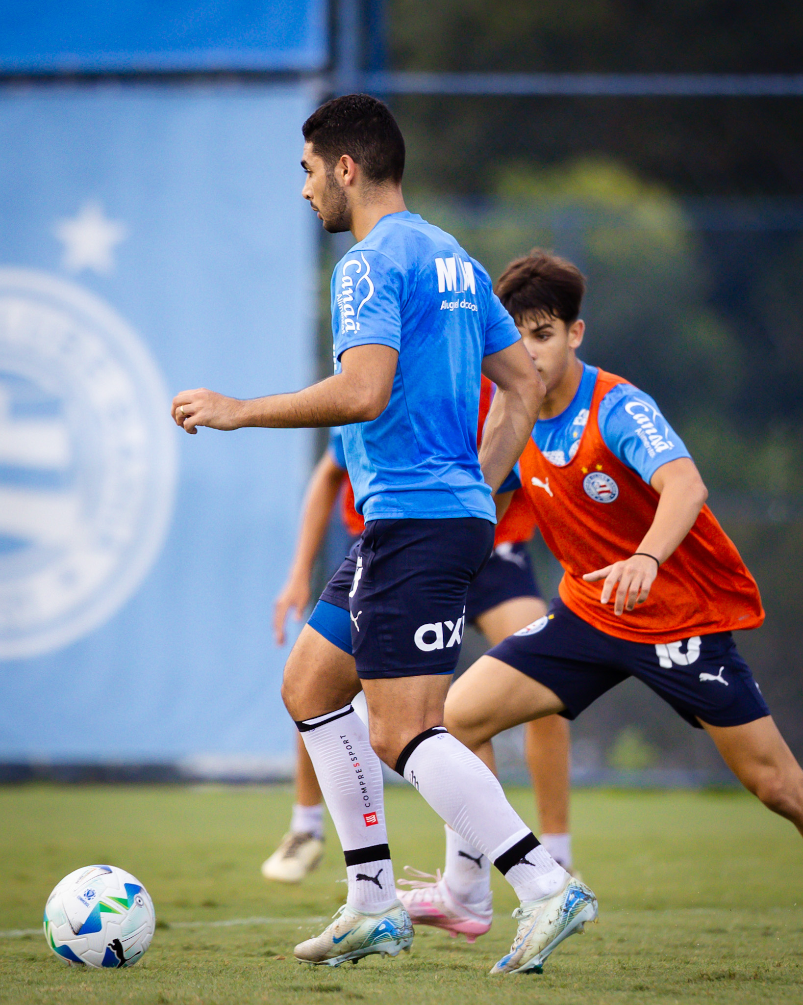 Michel Araújo no treino do Bahia nesta terça-feira (22)