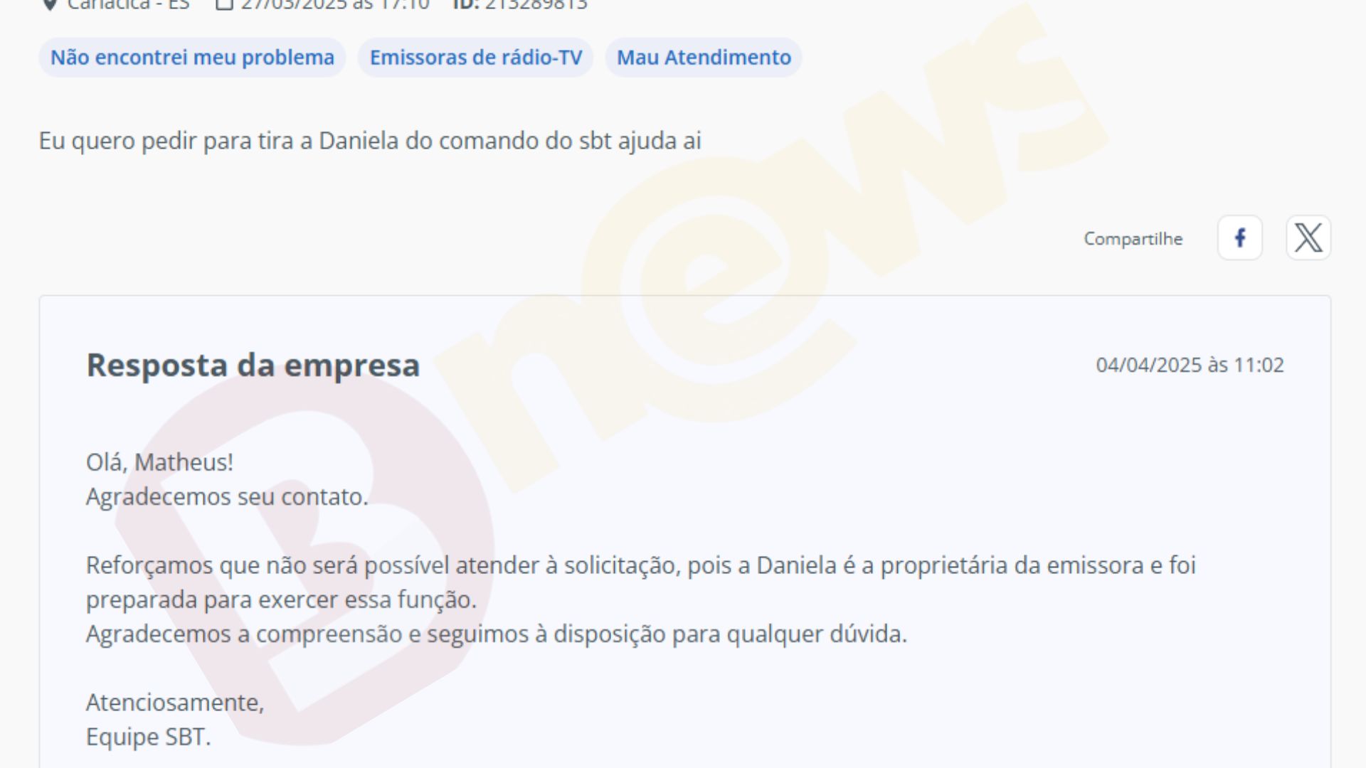 Reclame Aqui - Foto: Reprodução 