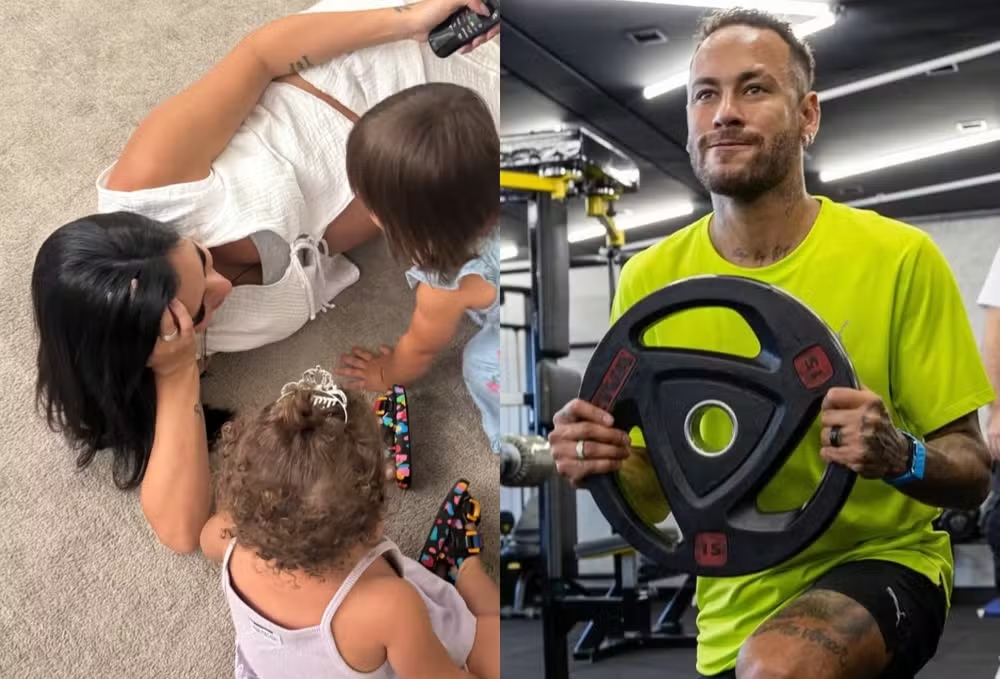 Neymar e Brunca apareceram de aluanças nas redes sociais. Foto: Reprodução/Redes Sociais