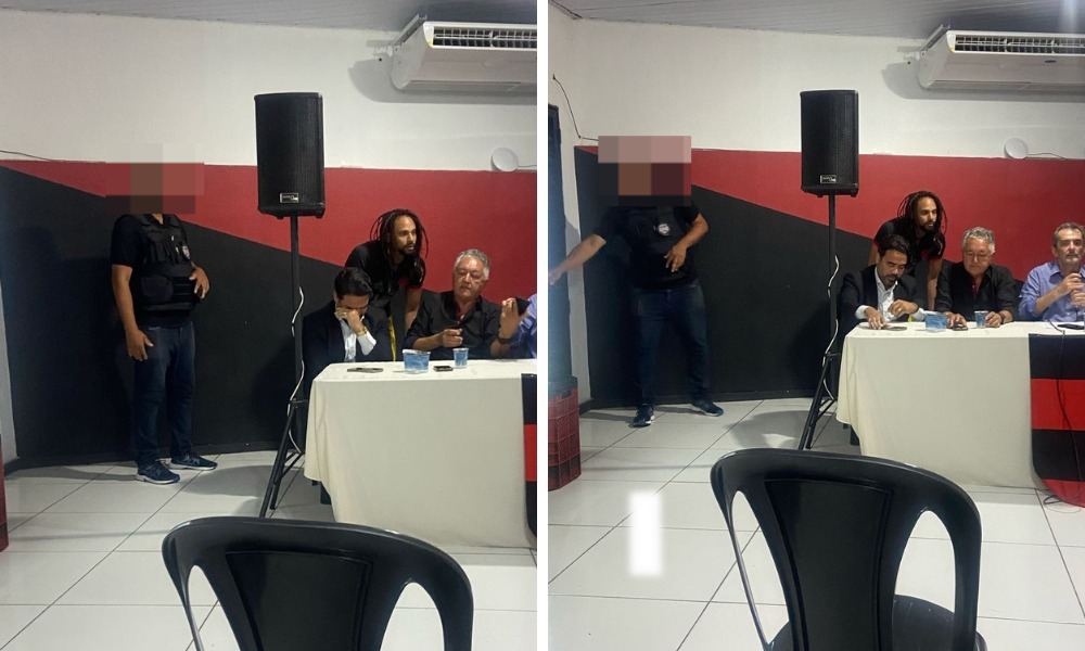 Segurança na reunião do conselho do Vitória