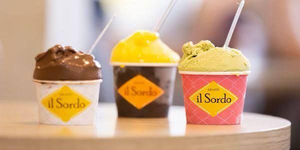 Diferentes sabores de sorvete da Il Sordo
