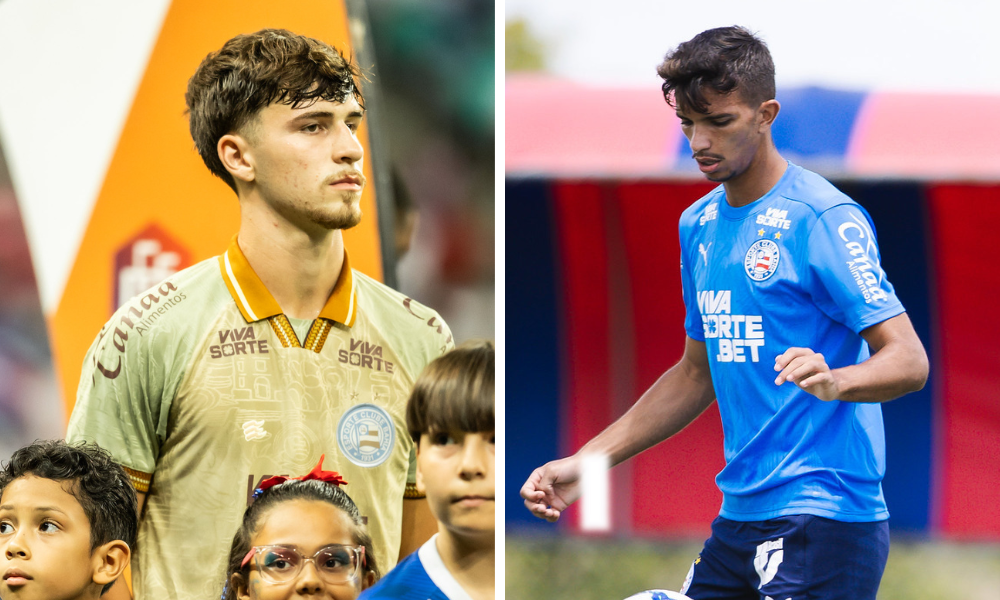 Fredi Lipert e Kauã Davi, opções da base para zaga do Bahia