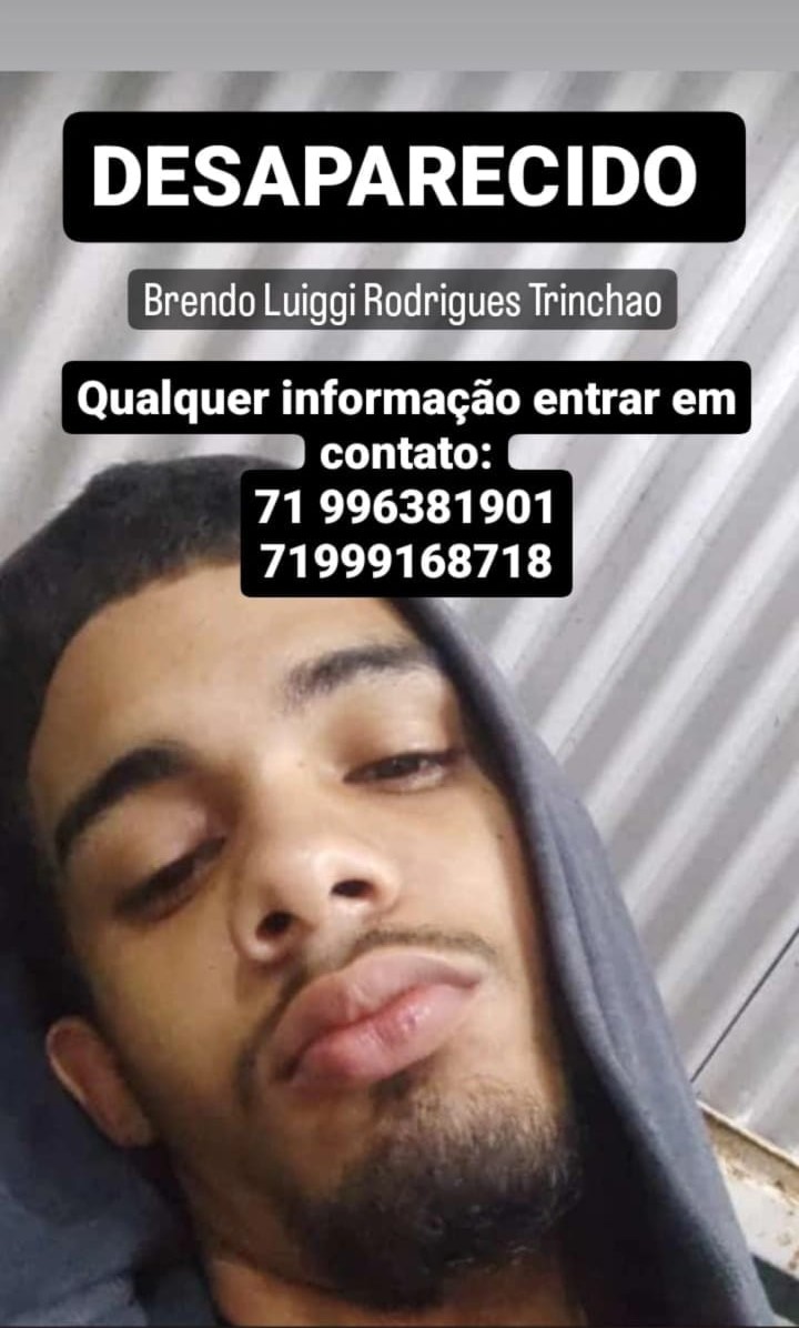 Jovem desaparecido em Pojuca