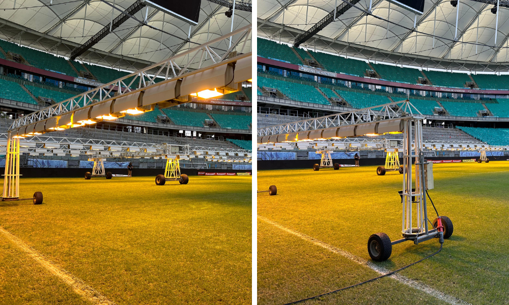 Utilização do sistema SGL no gramado da Arena Fonte Nova