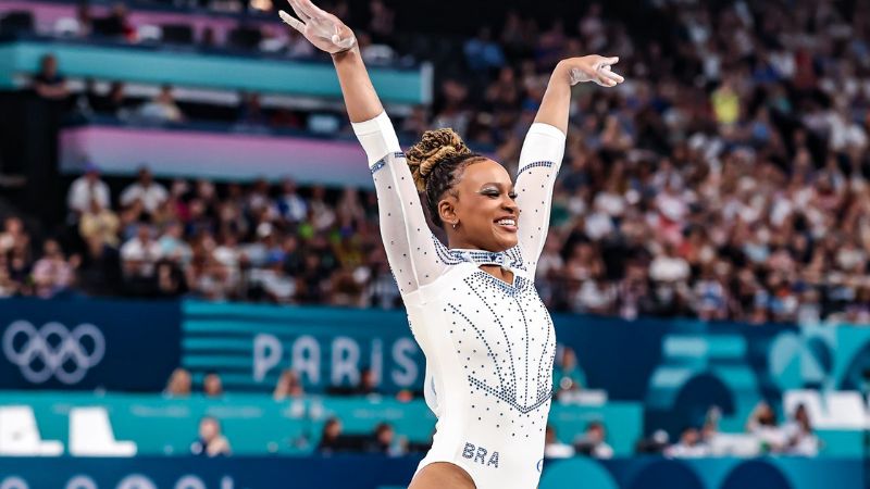 Rebeca Andrade, prata no salto individual