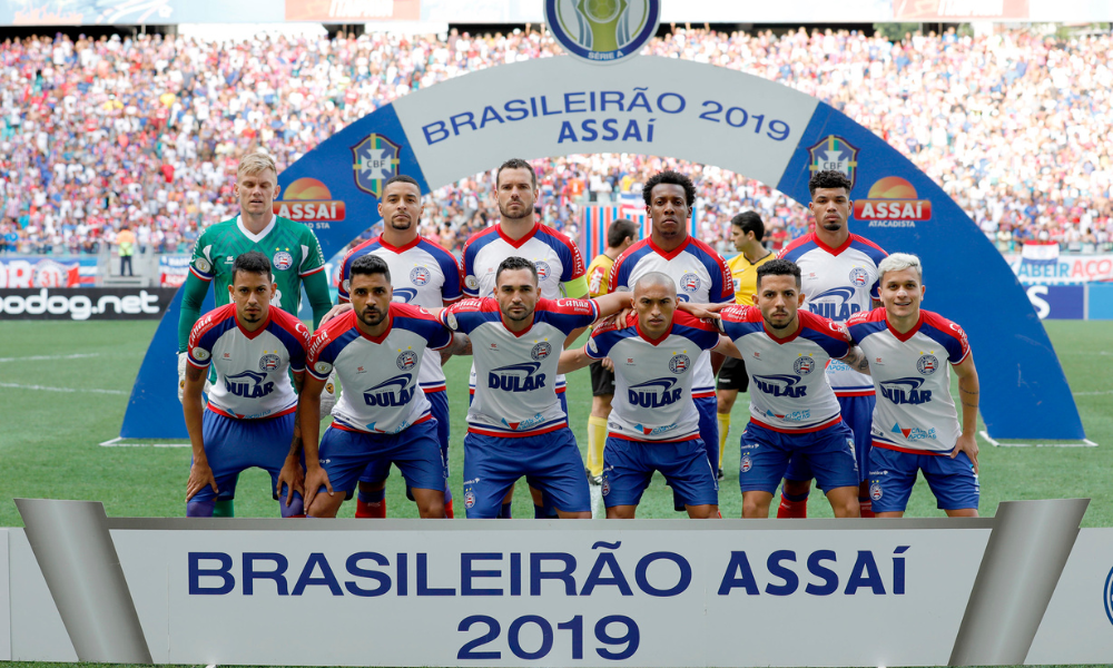 Escalação do Bahia na goleada sobre o Flamengo, em 2019