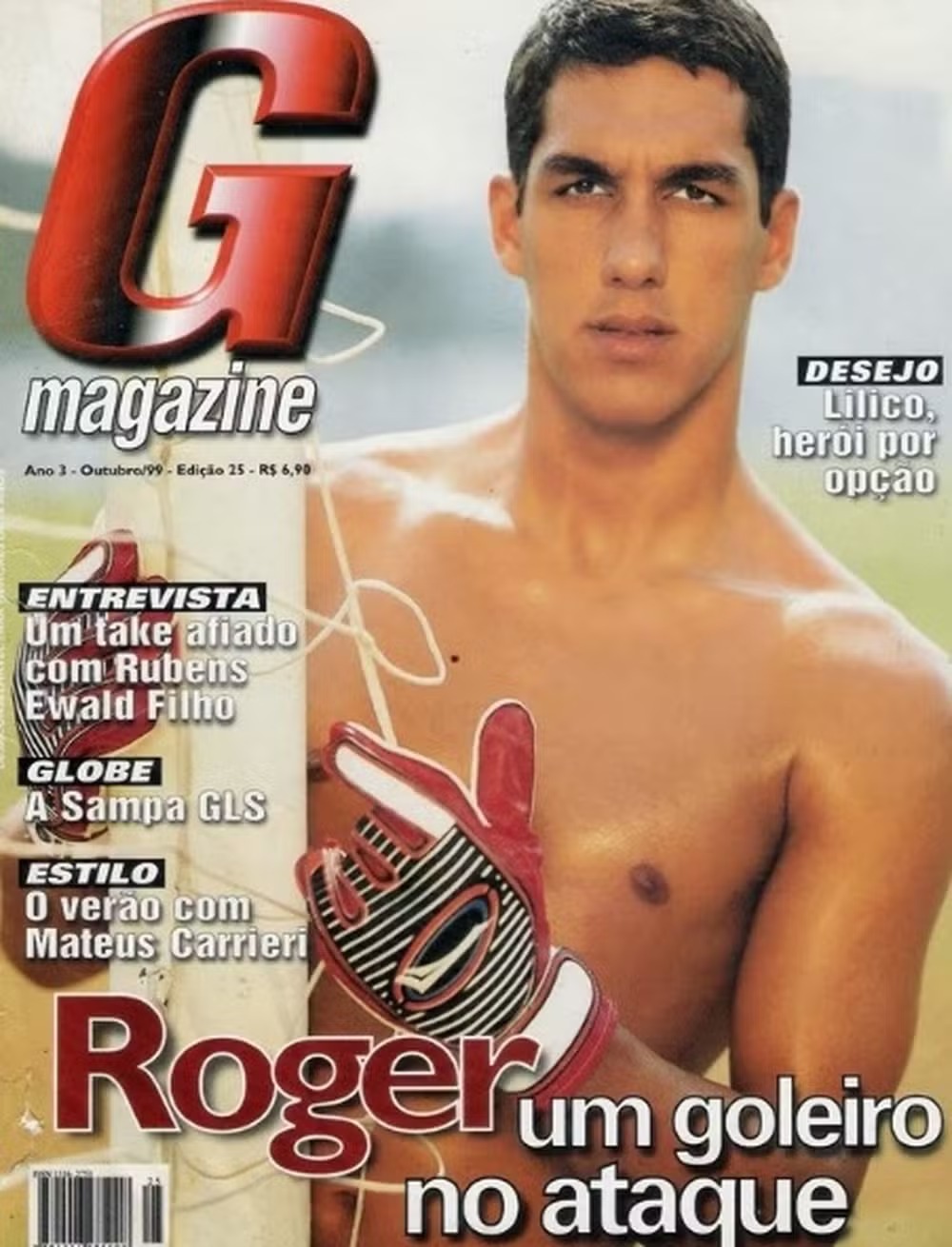 -goleiro Roger Noronha teve capa da G Magazine afetando a própria carreira — Foto: Reprodução