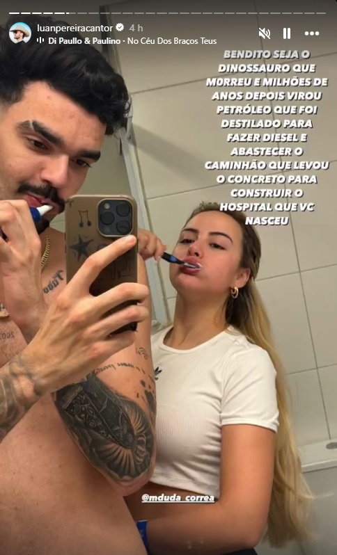 luan pereira assumindo namoro